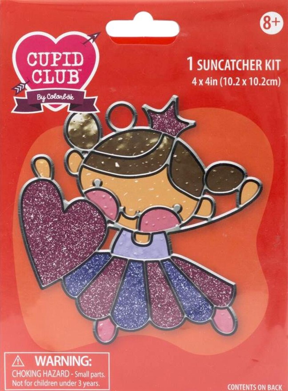 DIY Makit & Bakit Fairy Princess Heart Valentines Suncatcher Kit Kids